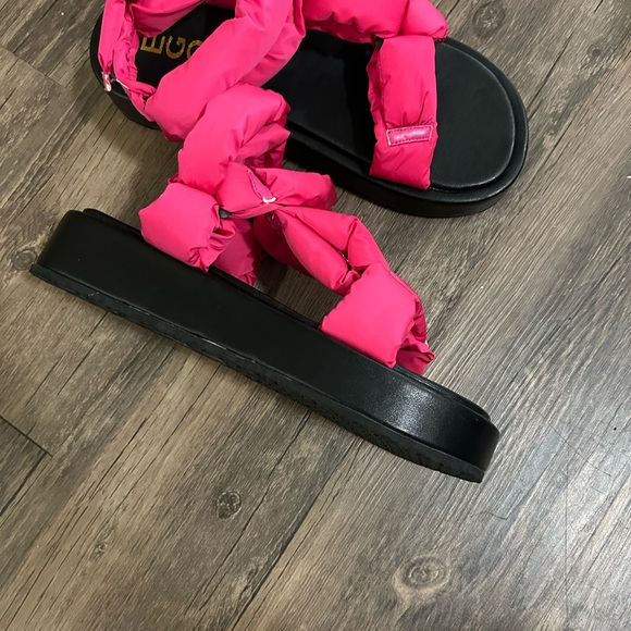 EGO Pink and Black Women's Sandals - Picture 5 of 6